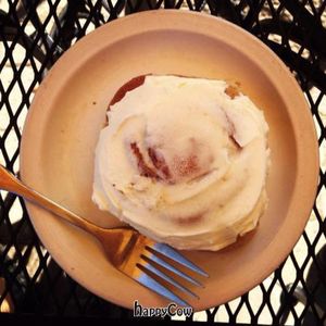 cinnamon bun at City Cakes and Cafe in Salt Lake City