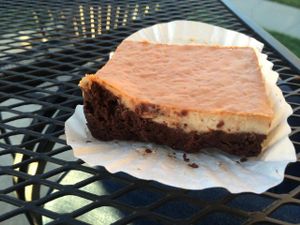 Cream cheese brownie at City Cakes and Cafe in Salt Lake City