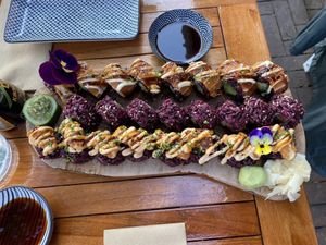 Amazing vegan sushi at Vegan Sushi Bar - Downtown in Amsterdam