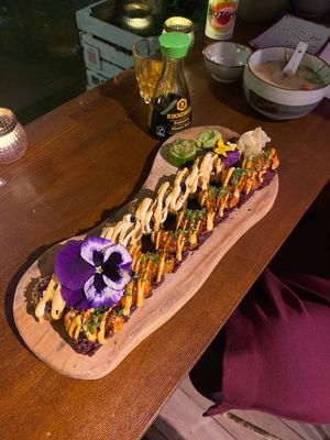 Tempura and California Rolls  at Vegan Sushi Bar - Downtown in Amsterdam