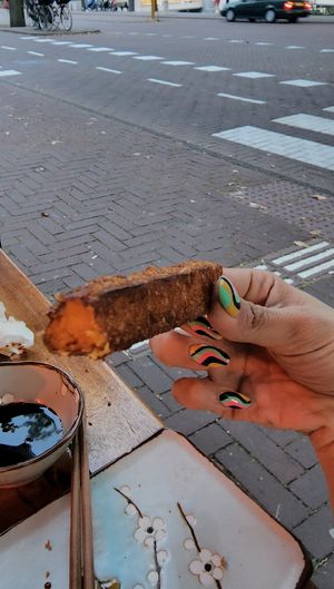 Giant Sweet potato at Vegan Sushi Bar - Downtown in Amsterdam