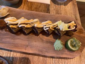 Crunchy California: quite good, but more basic than other rolls.  at Vegan Sushi Bar - Downtown in Amsterdam