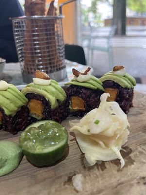 Amazing sushi   at Vegan Sushi Bar - Downtown in Amsterdam