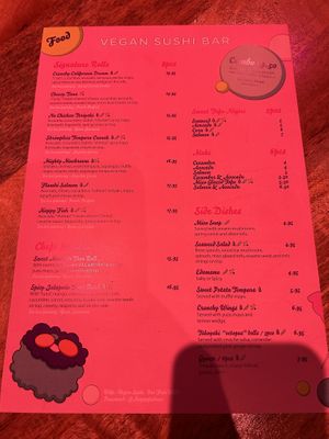 Menu October 2023  at Vegan Sushi Bar - Downtown in Amsterdam