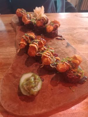 Shrimpless Tempura Crunch   at Vegan Sushi Bar - Downtown in Amsterdam