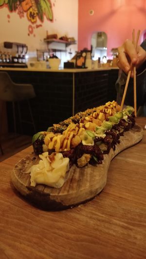 Sushi rolls at Vegan Sushi Bar - Downtown in Amsterdam