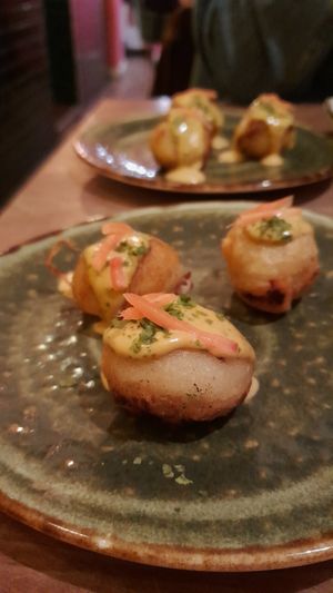 Takoyaki balls at Vegan Sushi Bar - Downtown in Amsterdam