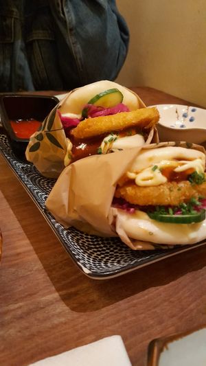 Tofu katsu bao bun at Vegan Sushi Bar - Downtown in Amsterdam