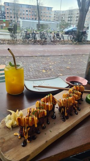 Shrimpless Tempura Crunch at Vegan Sushi Bar - Downtown in Amsterdam