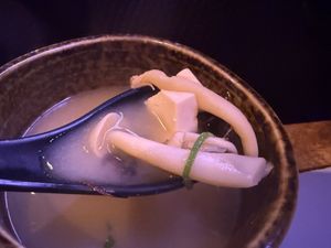 miso soup #Veganuary at Vegan Sushi Bar - Downtown in Amsterdam