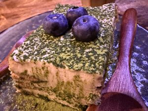 matcha tiramisu #Veganuary at Vegan Sushi Bar - Downtown in Amsterdam