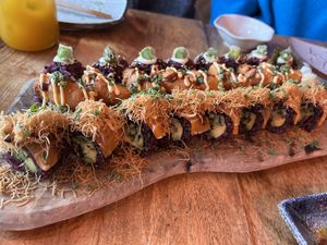 Sushi galore  at Vegan Sushi Bar - Downtown in Amsterdam