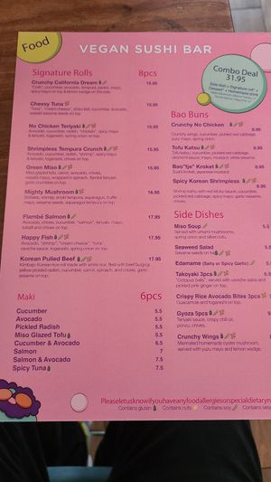  at Vegan Sushi Bar - Downtown in Amsterdam