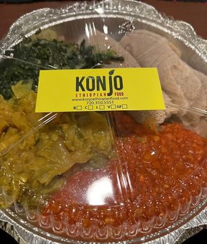 Vegan Delight  at Konjo Ethiopian Food in Edgewater