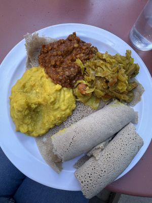 Vegan delight  at Konjo Ethiopian Food in Edgewater