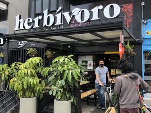 Entrada del restaurante  at Herbívoro- Chapinero in Bogota