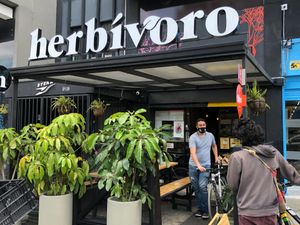 Entrada / Entrance at Herbívoro- Chapinero in Bogota