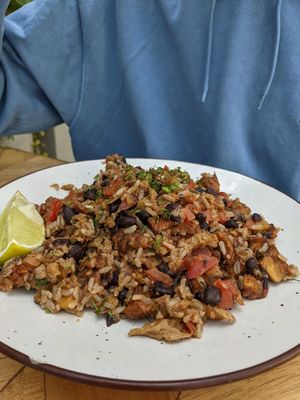 Arroz with vegetables at Herbívoro- Chapinero in Bogota