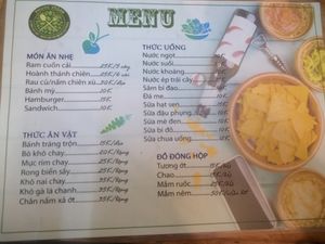 Some snacks and drinks  at Phuoc Vegan in Da Nang