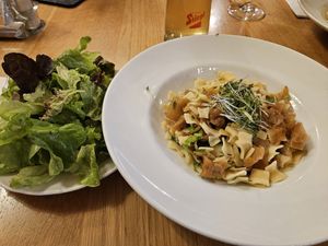 Karamellisierte Krautfleckerl at Stiegl-Keller in Salzburg