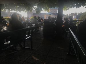 View over the Dom at Stiegl-Keller in Salzburg
