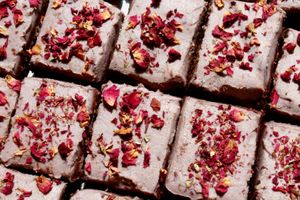 Rose Cardamom Raw Brownies at TUME in Orlando