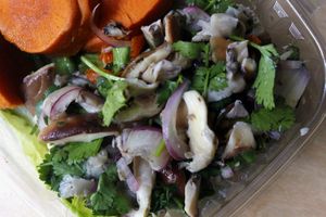 Mushroom ceviche at TUME in Orlando