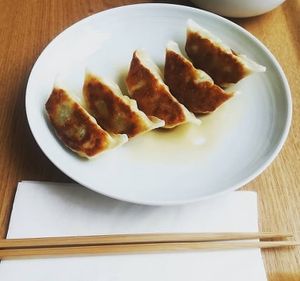 Vegan gyoza at Aoyama in Lille