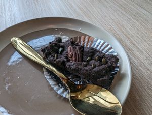 Brownie at VIBE Coffee & Plant-Based Food in Bangkok