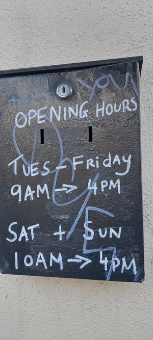 Opening hours as of January 2025 at Bang Bang in Dublin