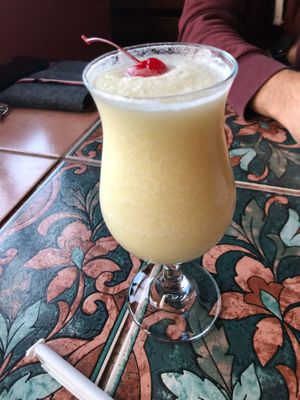 pina colada at Lolita's Mexican Restaurant in Luquillo