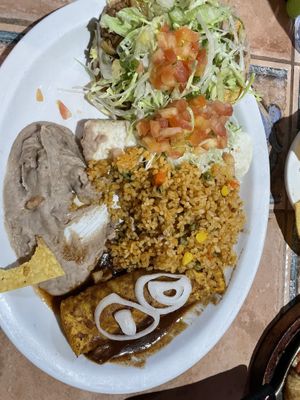 Enchiladas and fajitas  at Lolita's Mexican Restaurant in Luquillo