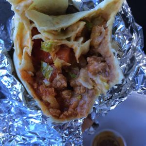 Soy meat burrito at Lolita's Mexican Restaurant in Luquillo