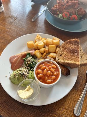 Vegan breakfast   at Daisy's  in Torquay