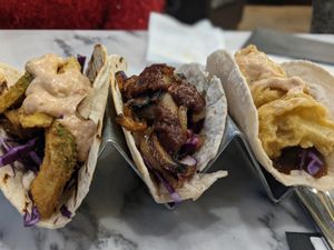 Taco Combo at The Vegan Brasserie in South West London