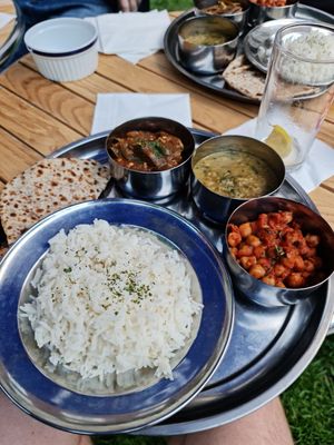 Thali £14.50 at The Vegan Brasserie in South West London