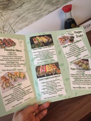Menu - all vegan 😍 at Very Very Veggie Vegan Sushi in Hamburg