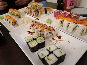 Deluxe Menu and Grad Vegan 2 at Very Very Veggie Vegan Sushi in Hamburg