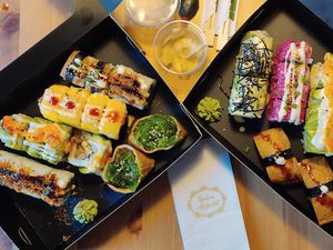 Grand Vegan Menü 1 and 2 at Very Very Veggie Vegan Sushi in Hamburg