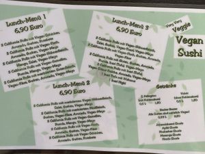 Menu at Very Very Veggie Vegan Sushi in Hamburg