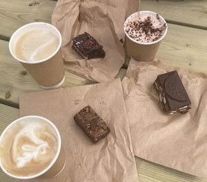 Delicious vegan cakes  at Be Kind The Vegan Coffee Caravan in Hayle