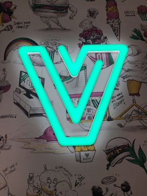 awesome atmosphere  at V Burger in Calgary