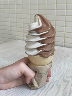 Swirl ice-cream at V Burger in Calgary