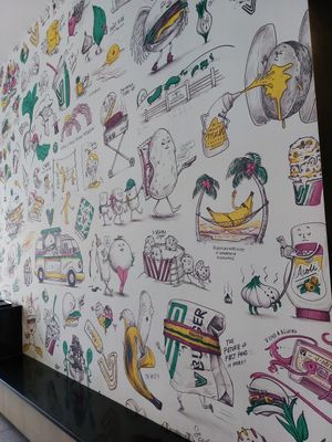 Motto des Ladens at V Burger in Calgary