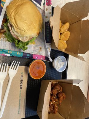   at V Burger in Calgary