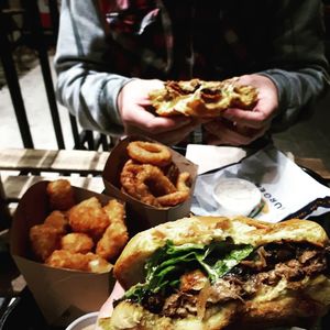   at V Burger in Calgary