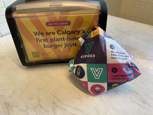   at V Burger in Calgary