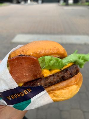 The bakun cheese burger at V Burger in Calgary