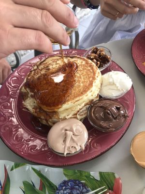 Pancakes Deluxe (veggie) at Let Them Eat Cake in Paphos