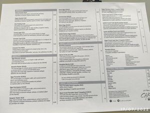 Menu at Let Them Eat Cake in Paphos